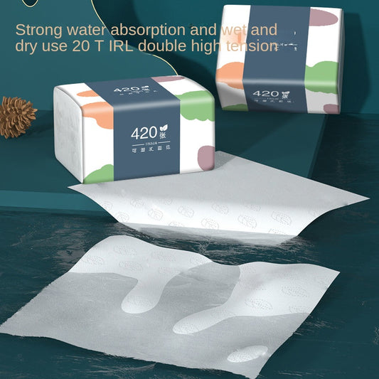 10 Pack Bulk Eco-Friendly 5-Ply Facial Tissue – Soft, Comfortable, Premium Virgin Wooden Pulp, No Fluorescent Additives – Portable Travel Tissue Paper