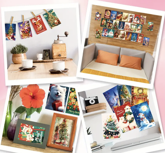 50 Pack Christmas Cards – Assorted Holiday Greeting Cards Bulk Set for Family, Friends & Business