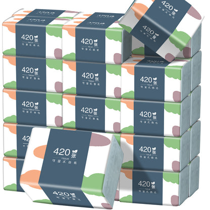 10 Pack Bulk Eco-Friendly 5-Ply Facial Tissue – Soft, Comfortable, Premium Virgin Wooden Pulp, No Fluorescent Additives – Portable Travel Tissue Paper