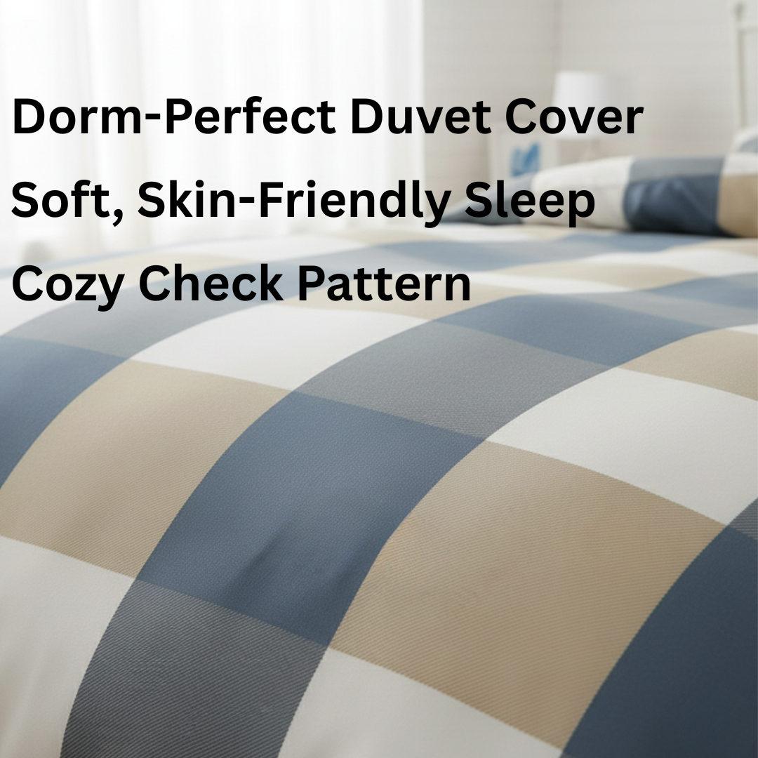 Skin-Friendly Duvet Cover for Student Dorms – Single & Double, Quilt Cover