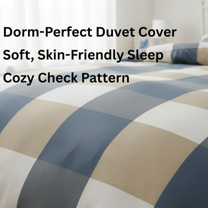 Skin-Friendly Duvet Cover for Student Dorms – Single & Double, Quilt Cover