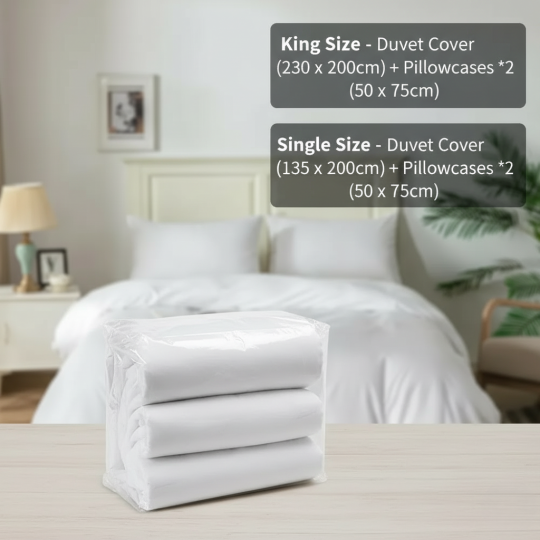 Luxurious White Duvet Cover Set - Ultra Soft & Breathable Bedding