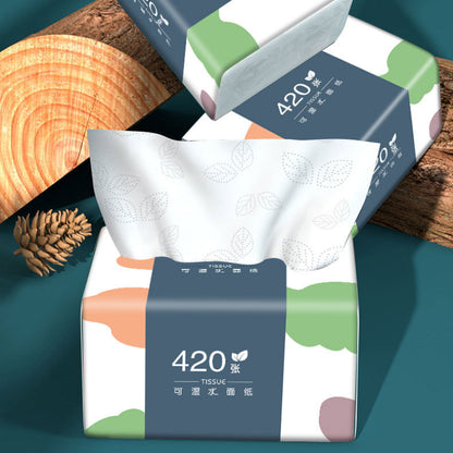 10 Pack Bulk Eco-Friendly 5-Ply Facial Tissue – Soft, Comfortable, Premium Virgin Wooden Pulp, No Fluorescent Additives – Portable Travel Tissue Paper