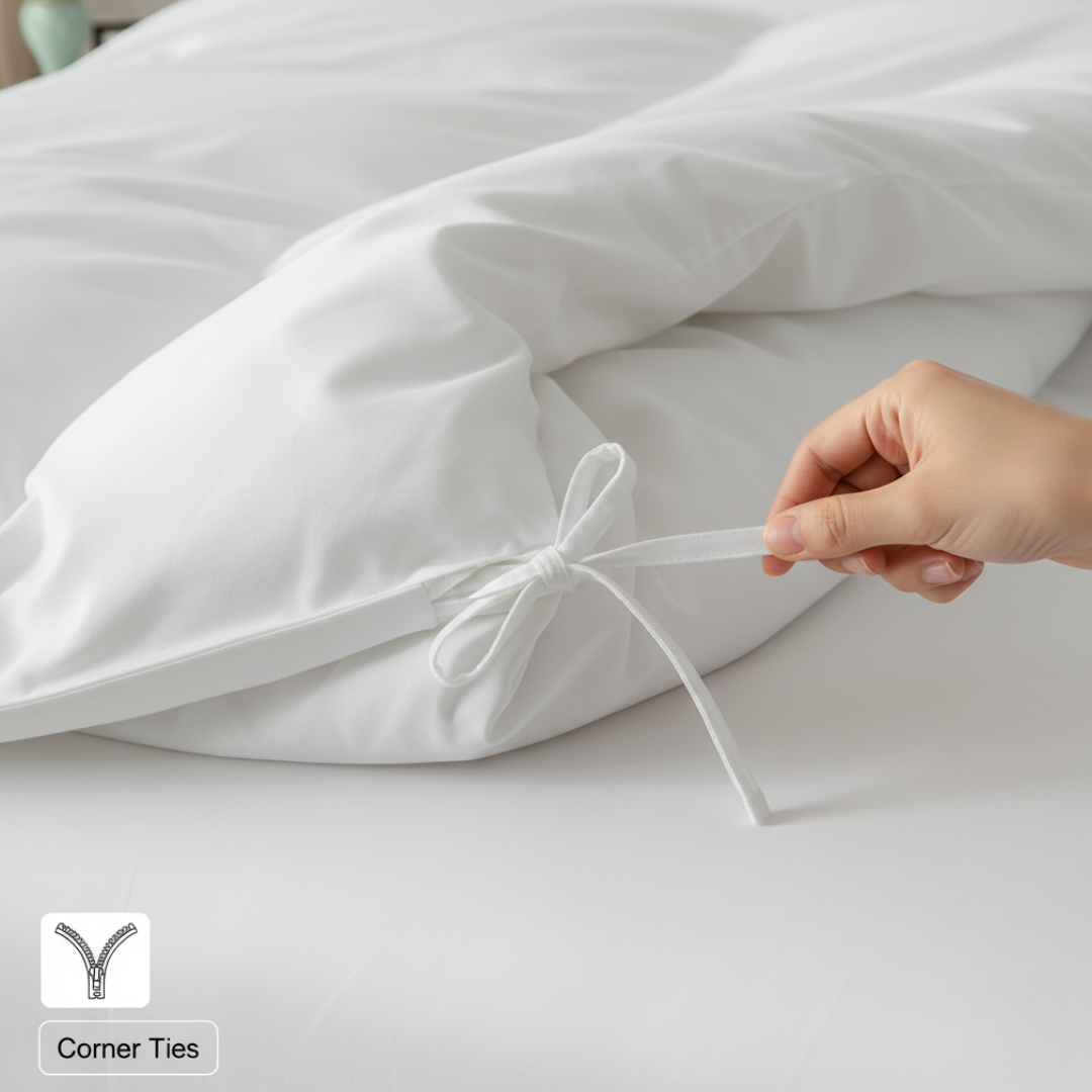 Luxurious White Duvet Cover Set - Ultra Soft & Breathable Bedding