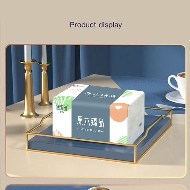 10 Pack Bulk Eco-Friendly 5-Ply Facial Tissue – Soft, Comfortable, Premium Virgin Wooden Pulp, No Fluorescent Additives – Portable Travel Tissue Paper