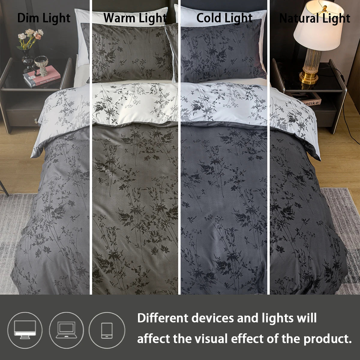 DreamWeave™ Pattern Print 3-Piece Duvet Cover Set – Ultra-Soft, Skin-Friendly, 1 Duvet Cover + 2 Pillowcases
