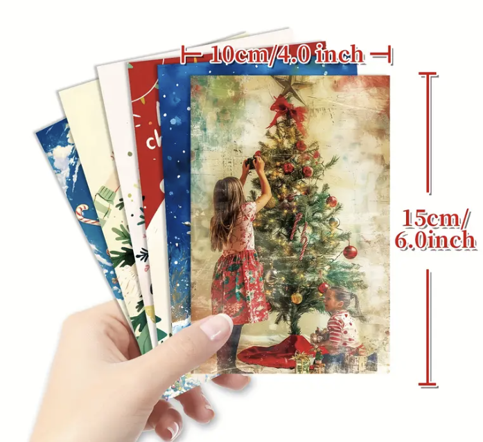 50 Pack Christmas Cards – Assorted Holiday Greeting Cards Bulk Set for Family, Friends &amp; Business