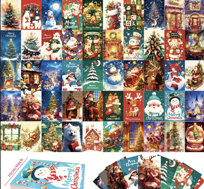 50 Pack Christmas Cards – Assorted Holiday Greeting Cards Bulk Set for Family, Friends &amp; Business