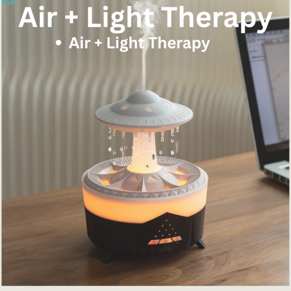 AeroGlow UFO Night Light Humidifier with Wireless Remote Control and Colorful LED Lights