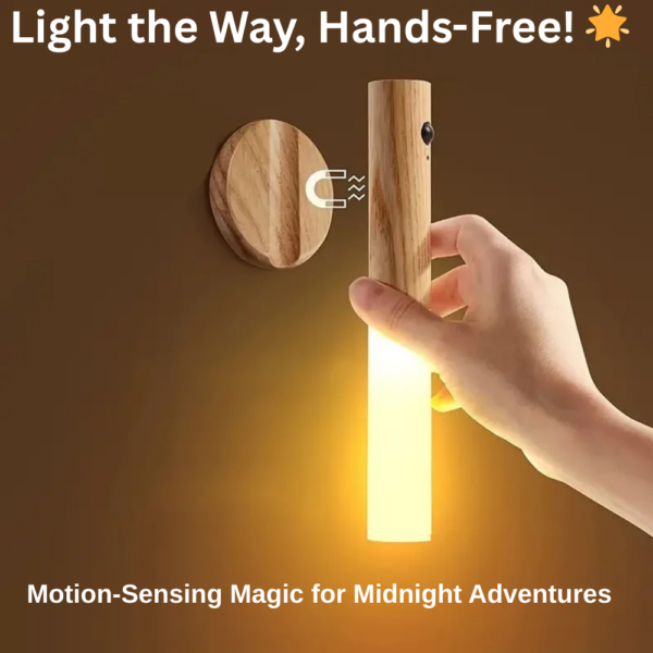 LumiGuide Pro USB Rechargeable Motion Sensor Night Light for Easy Installation