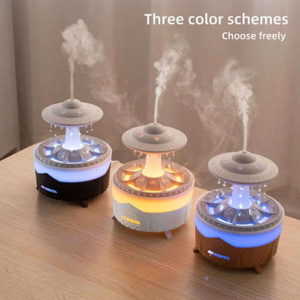 AeroGlow UFO Night Light Humidifier with Wireless Remote Control and Colorful LED Lights - Image 2