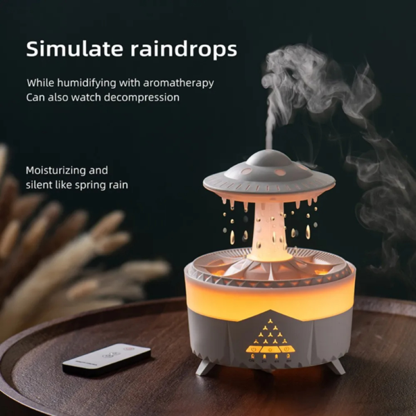 AeroGlow UFO Night Light Humidifier with Wireless Remote Control and Colorful LED Lights - Image 3