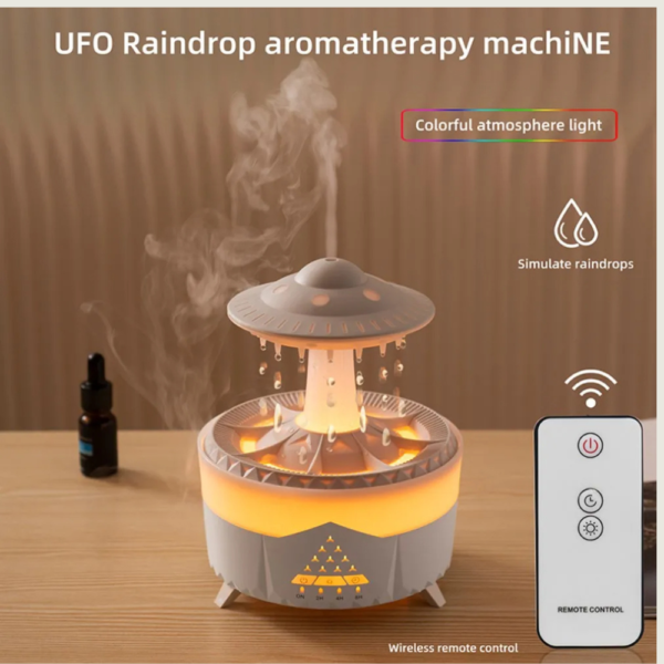 AeroGlow UFO Night Light Humidifier with Wireless Remote Control and Colorful LED Lights - Image 4