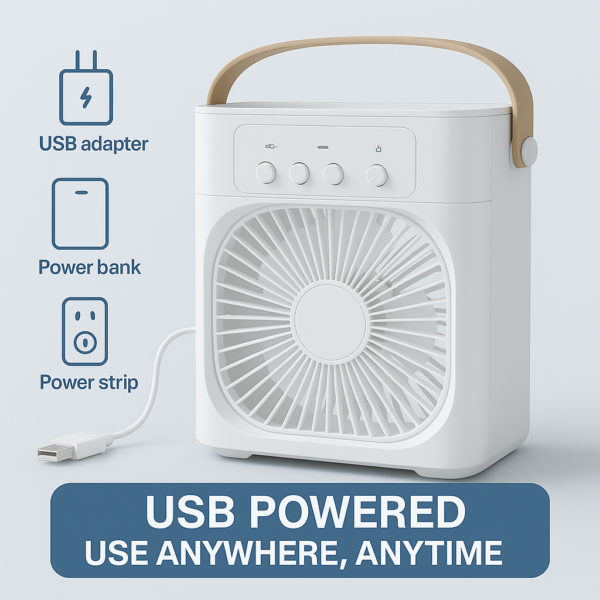 LumaCool Touch – 3-in-1 Fan & Air Conditioner with Mist Spray
