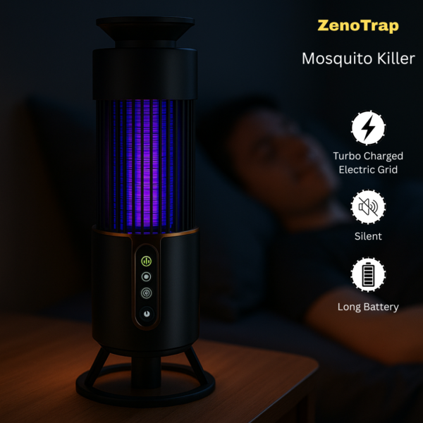 ZenoTrap Portable Mosquito Killer Lamp Insect Trap Camping Lantern Electric Fly Swatter USB Rechargeable Outdoor/Indoor Insect Repellent